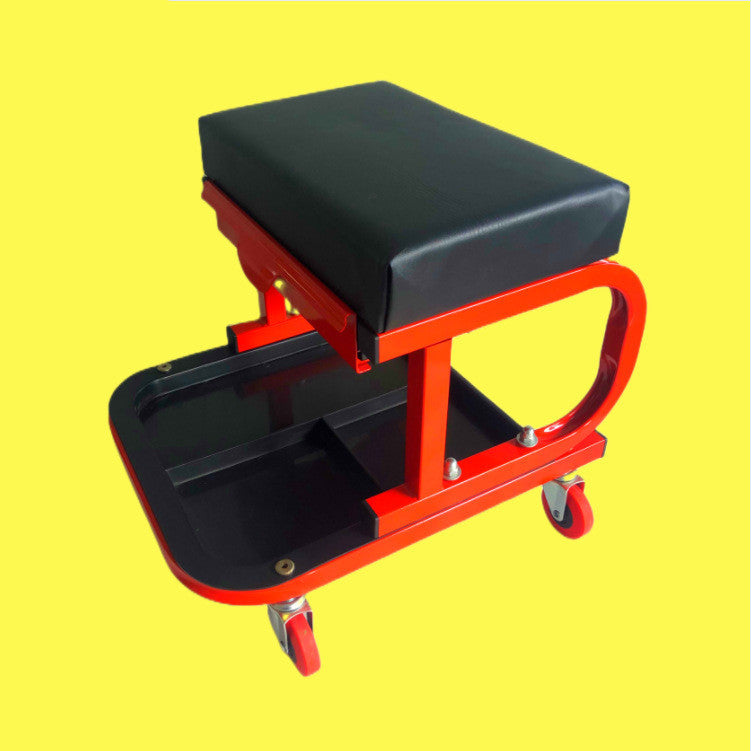 Tabouret de réparation mobile pour réparation automobile avec boîte à outils