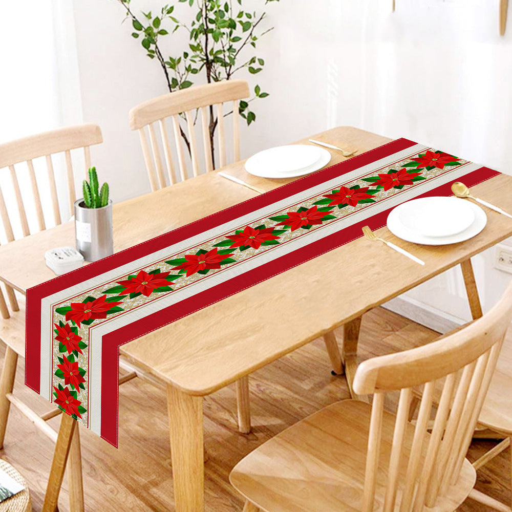 Nappe en polyester de Noël Décoration de vacances