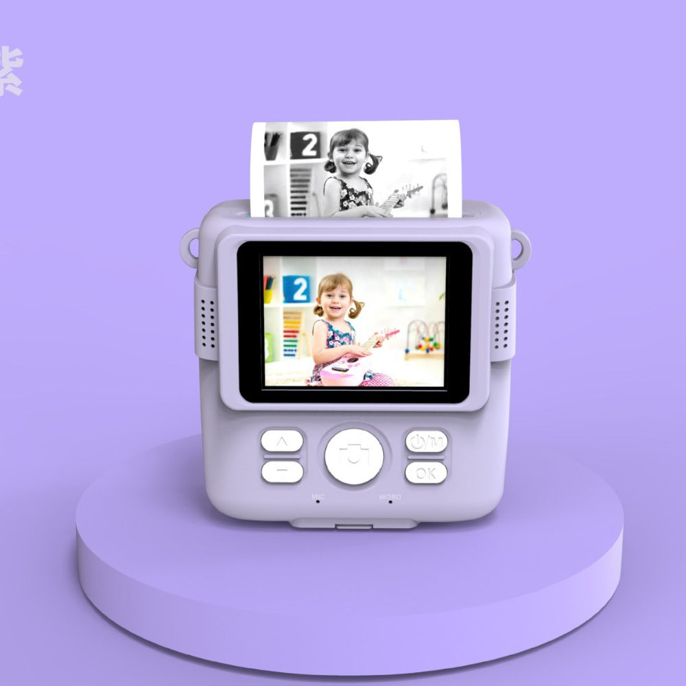 Caméra avant et arrière HD pour enfants Mini caméra Polaroid