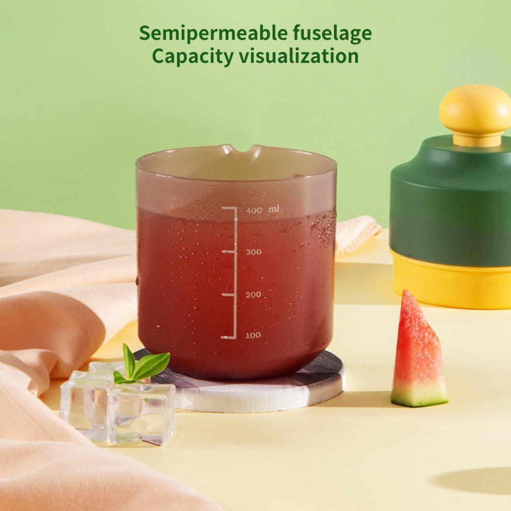 Mini presse-agrumes manuel portable, presse-agrumes manuel, presse-citron, citron vert, orange, presse-agrumes fait maison, séparateur d'orange, séparateur de fruits, ne éclabousse pas, semi-transparent, non électrique.