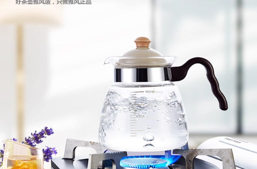 YaFeng Glass Teapot Large Capacity High Temperature Resistant Coffee Pot