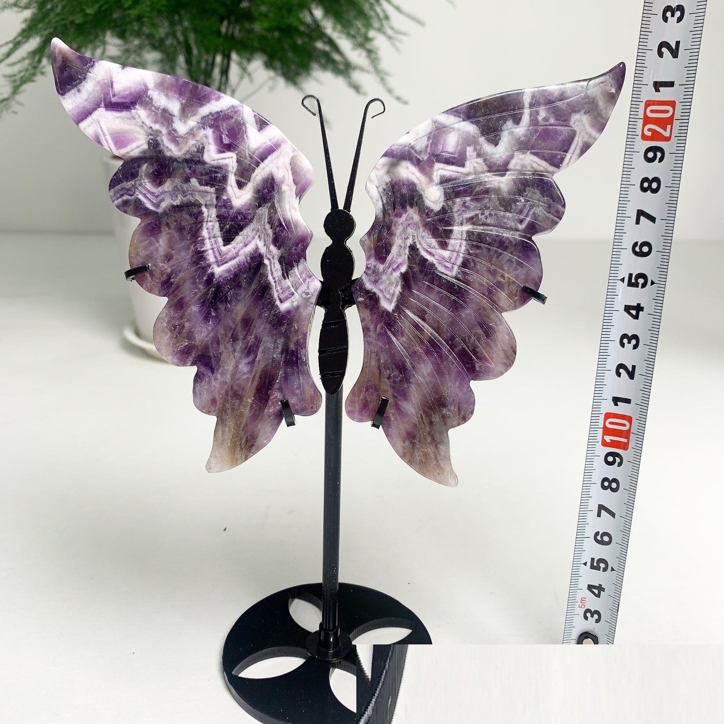 Fantasy Purple Butterfly Wings Water Butterfly Carving Home Decoration