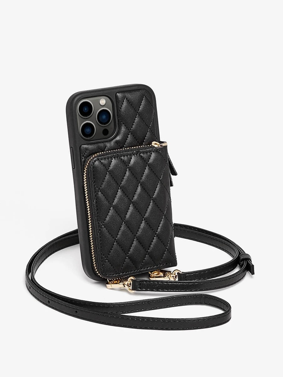 Mobile Phone Case Rhombus Crossbody Protection