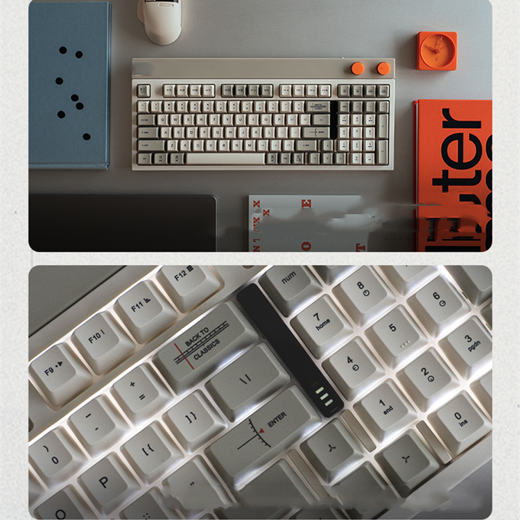 Home Retro Wireless Bluetooth Mechanical Keyboard