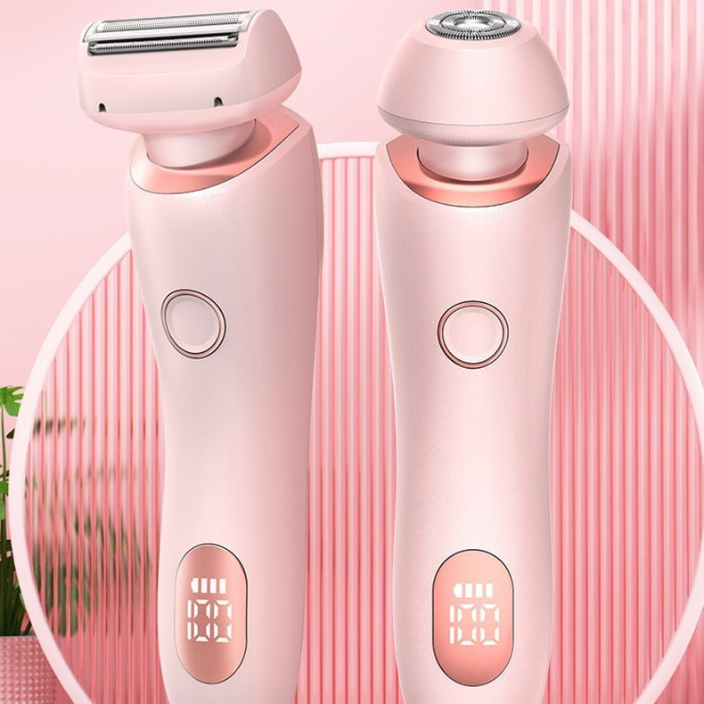 Épilateur 2 en 1 pour femmes, Rechargeable par USB, rasoir pour le corps, le visage, les jambes, les aisselles, le Bikini, les mains et le pubis