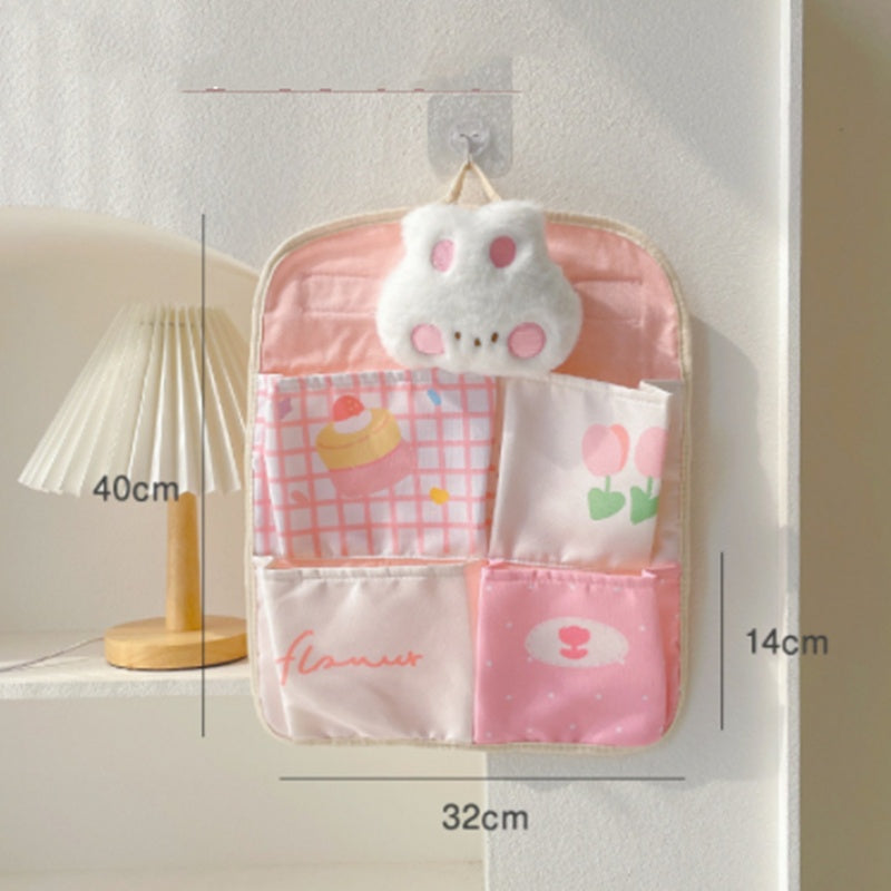 Wall Dormitory Storage Hanging Desk Bedside Mobile Phone Cloth Bag