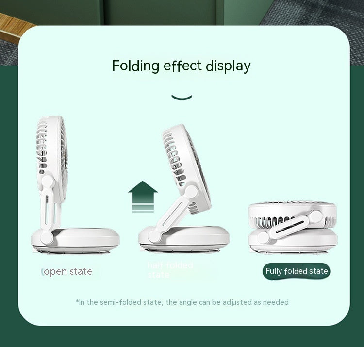 Ventilador de escritorio para acampar, oficina, plegable telescópico