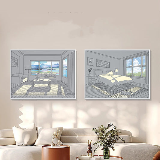 Living Room Sofa Background Wall Decorative Painting