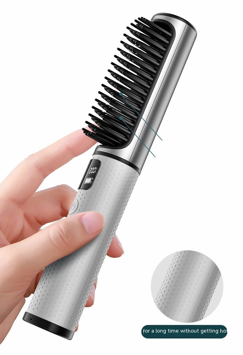 Wireless Charging Straight Hair Comb For Household Use