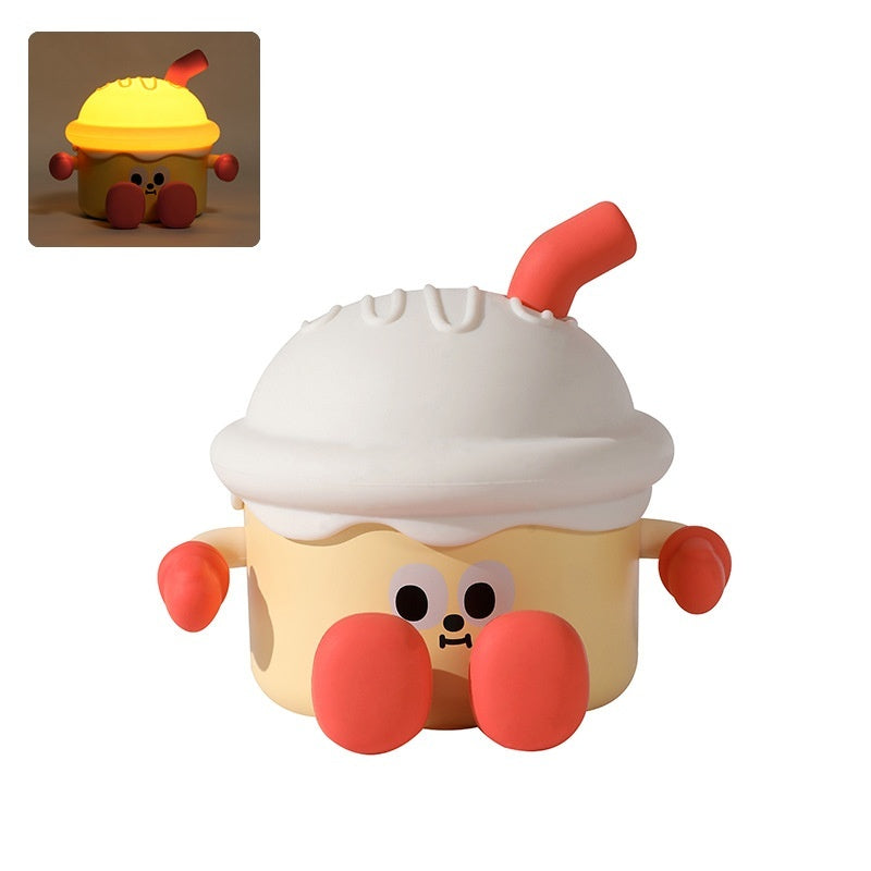 Ice Cream Night Light Usb Charging Three-speed Dimming Bedside Lamp