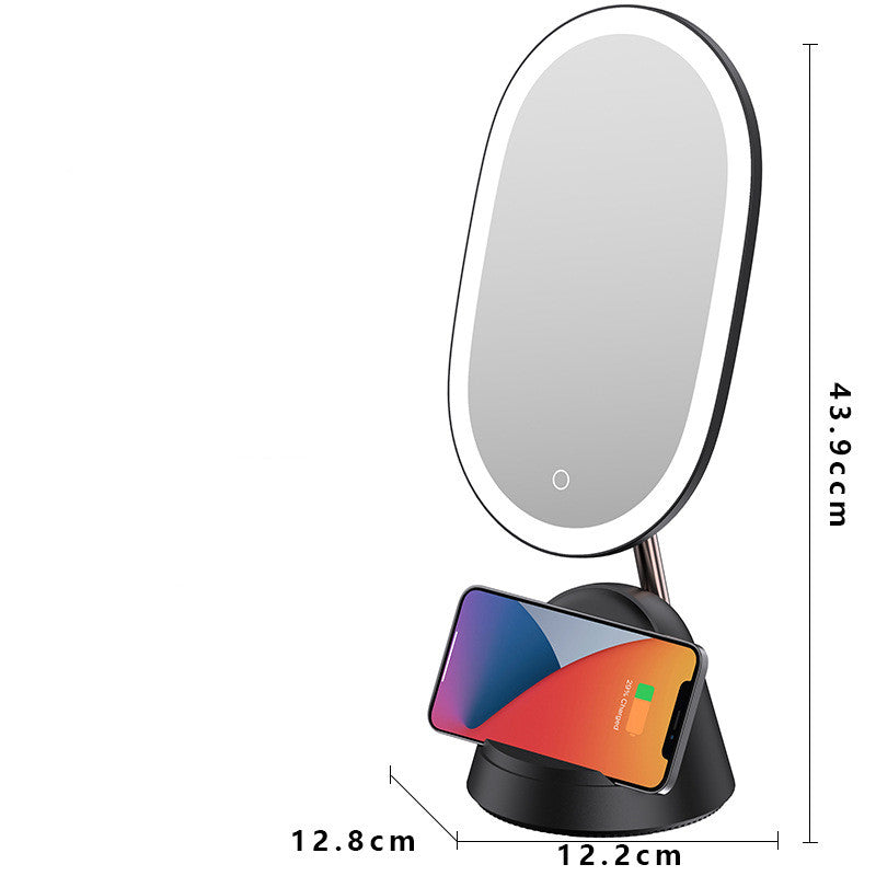 Miroir de maquillage multifonctionnel à la mode, lampe de Table, créativité de bureau