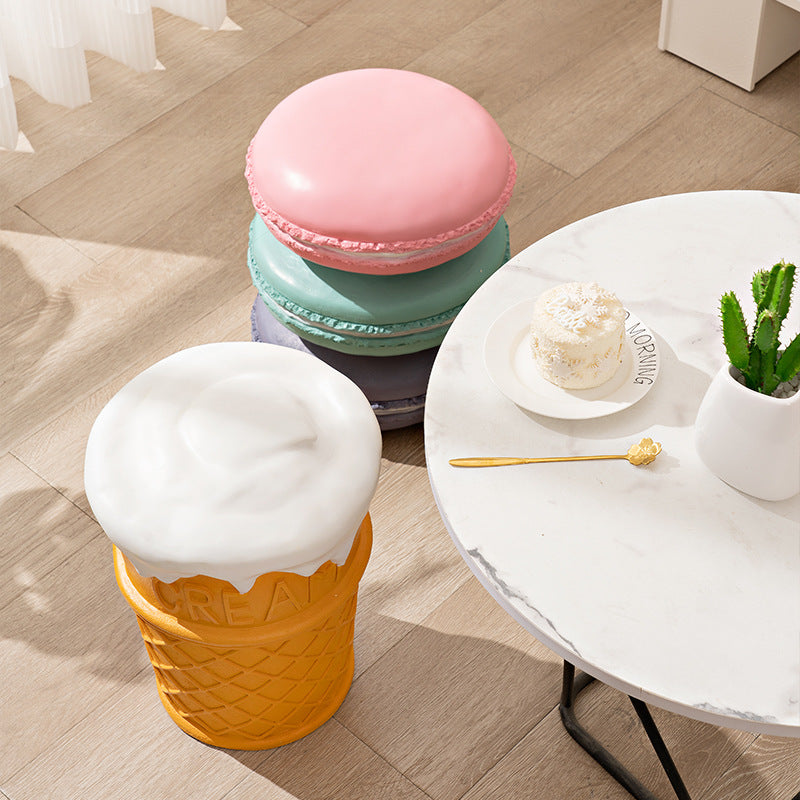 Ice Cream Cone Stool Retro Domestic Ornaments