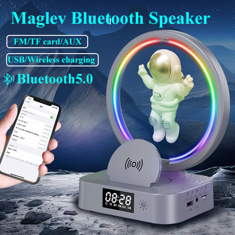 Haut-parleur Bluetooth à lévitation magnétique, Mini Radio RGB TWS, caisson de basses sans fil pour l'extérieur, TF AUX USB