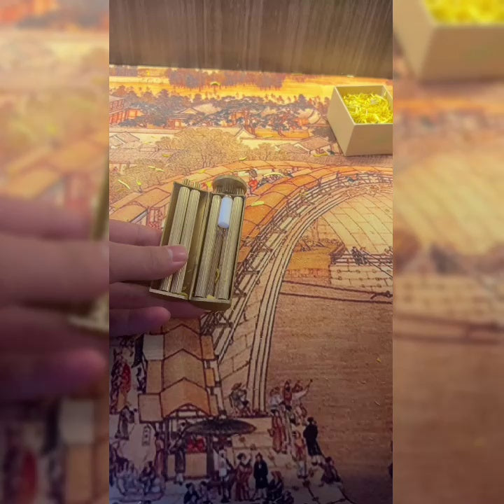 Máquina de cigarrillos de cobre puro hecha a mano