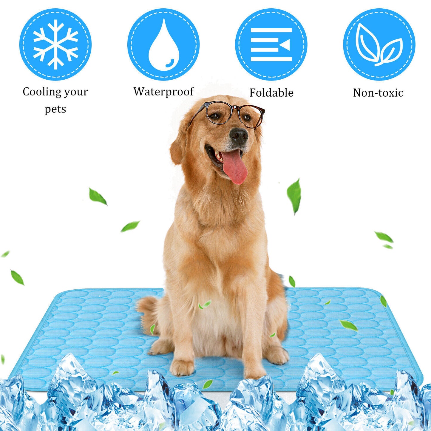 Estera refrescante para mascotas, cojín fresco, manta para cachorros y perros, cama para dormir de verano, cama refrescante para perros, estera refrescante para mascotas