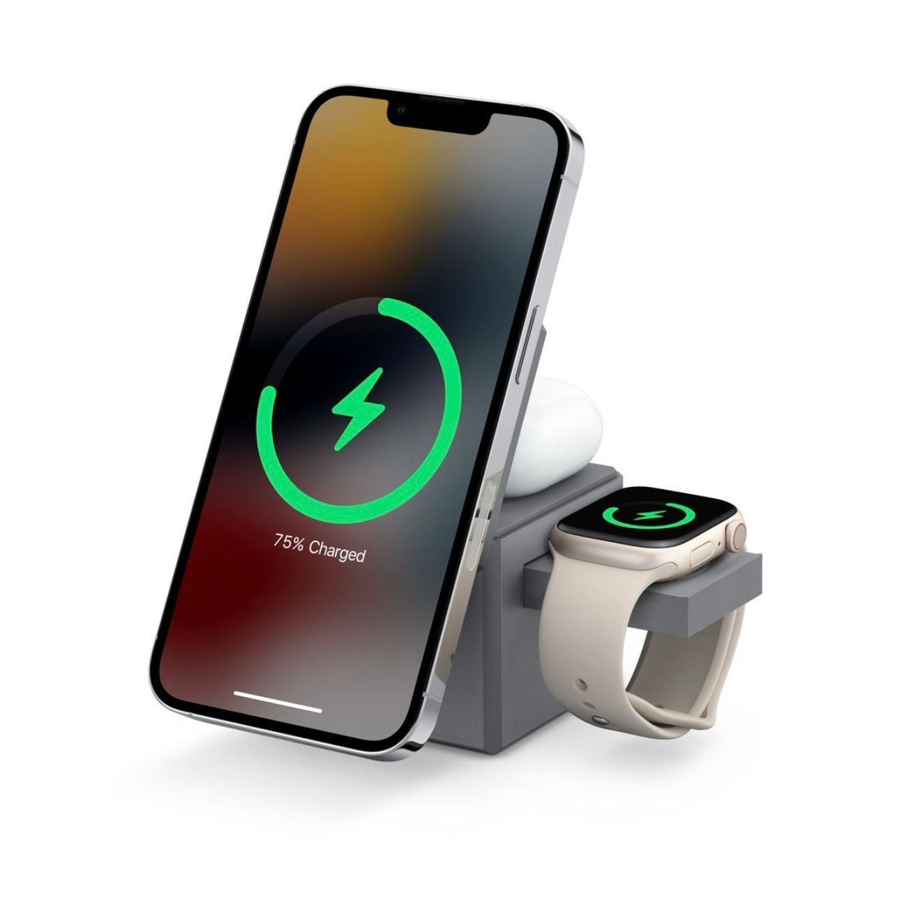 Chargeur sans fil à aspiration magnétique, montre-téléphone portable, écouteurs