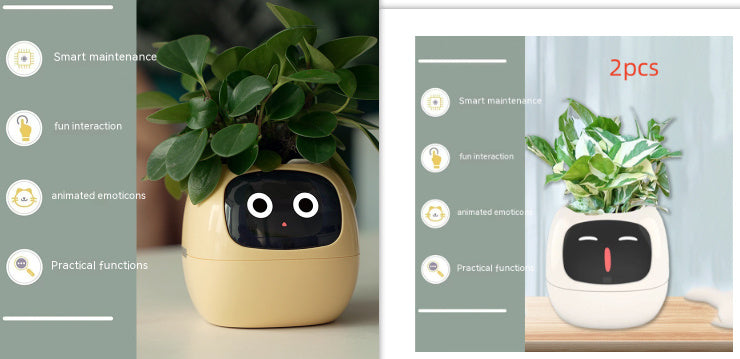 Facial Expression Control Intelligent Flower Pot