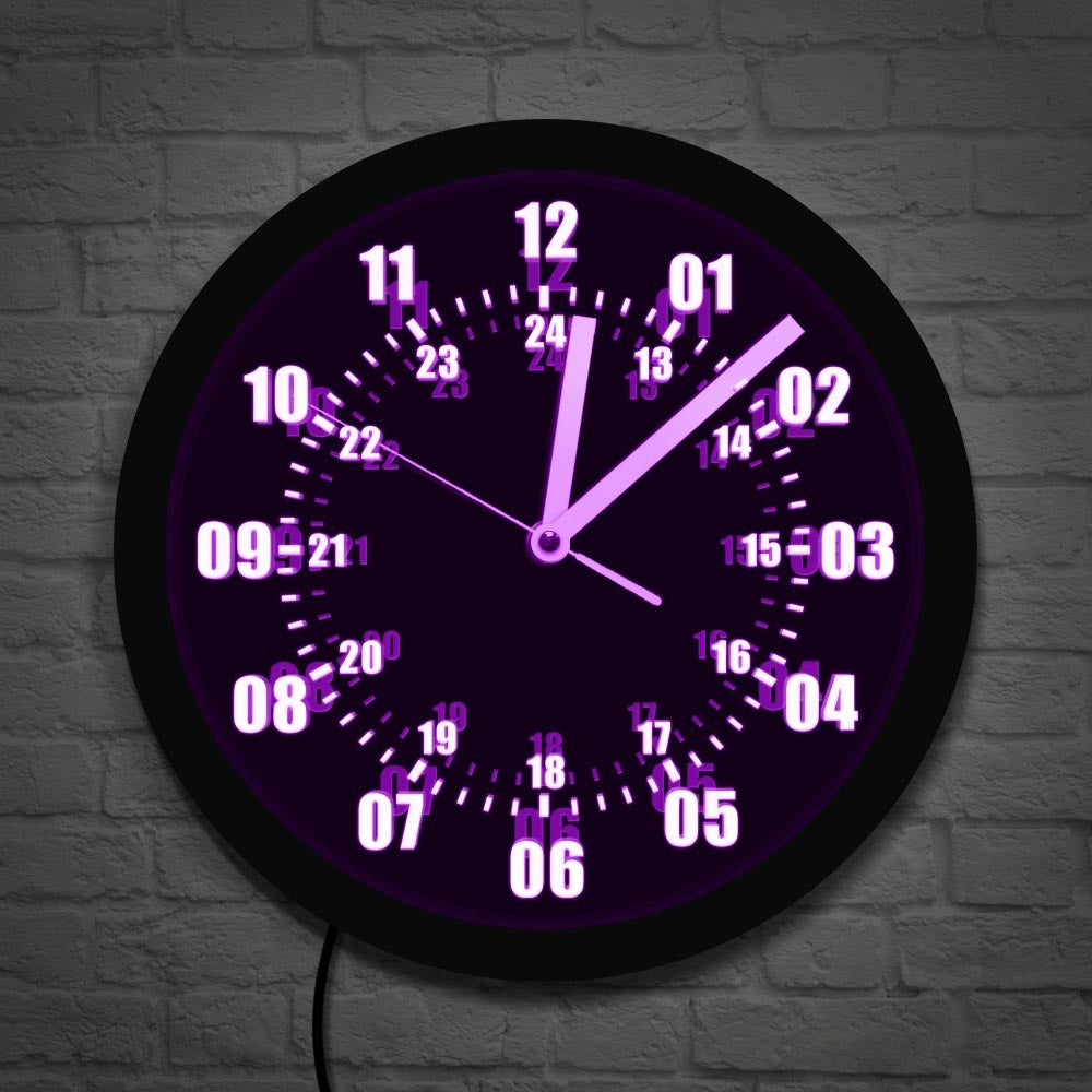 Reloj digital para decoración del hogar.