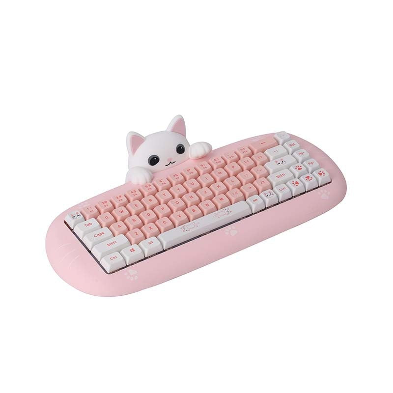 Jeux de sports électroniques sans fil Bluetooth Mini clavier mécanique de bureau mignon