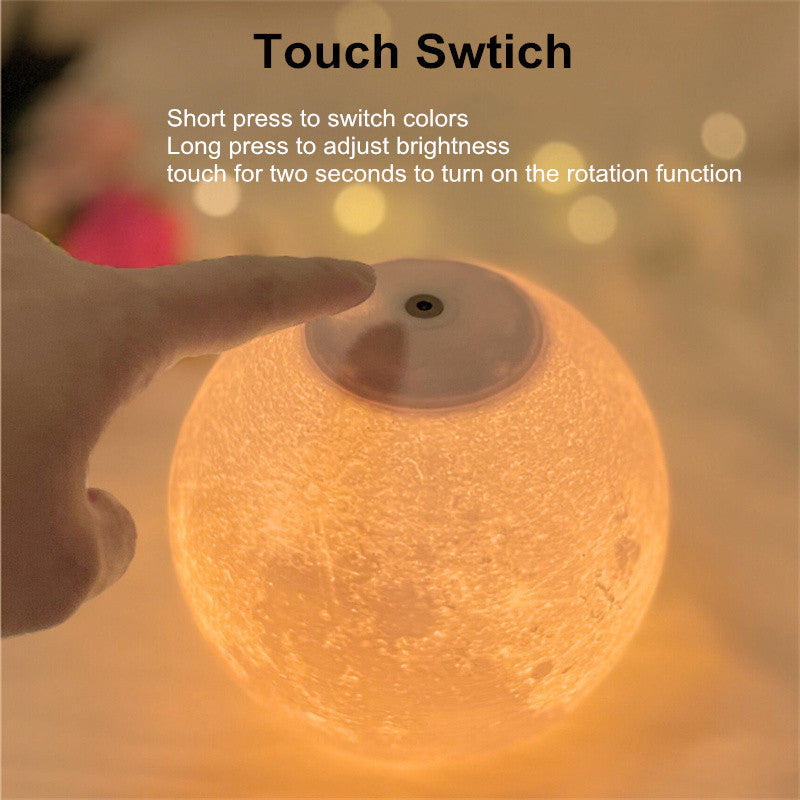 Bedroom Sleeping Magnetic Levitation Rotating Moon Lamp