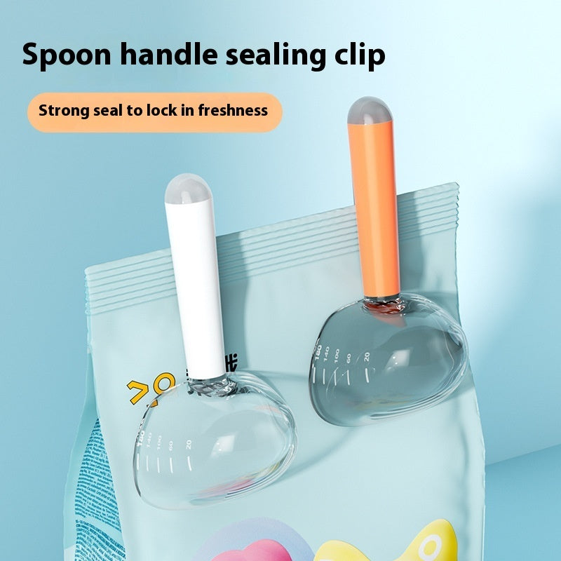 Transparent And Graduated Measuring Pet Food Spoon