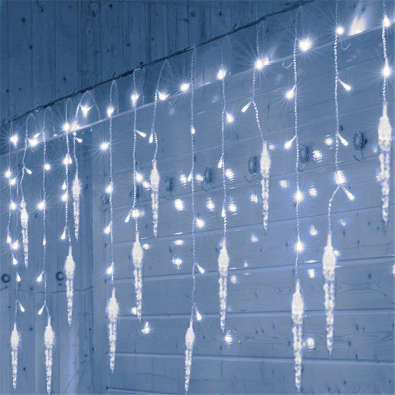 Barre lumineuse LED en forme de glaçon, guirlande lumineuse décorative pour fête