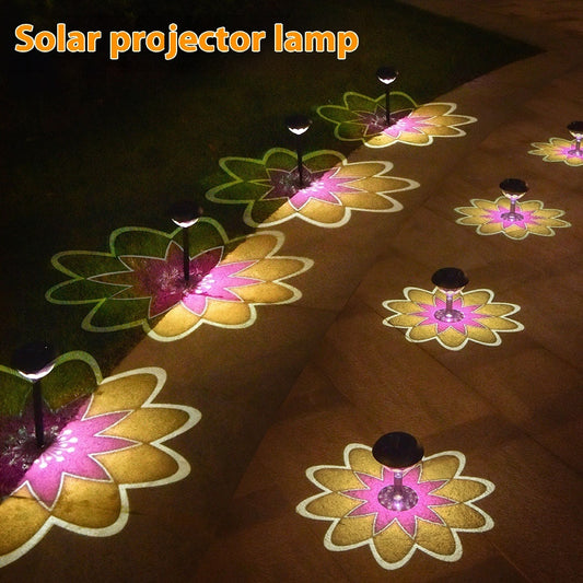 Outdoor Waterproof Garden Courtyard Solar Energy Projection Lamp