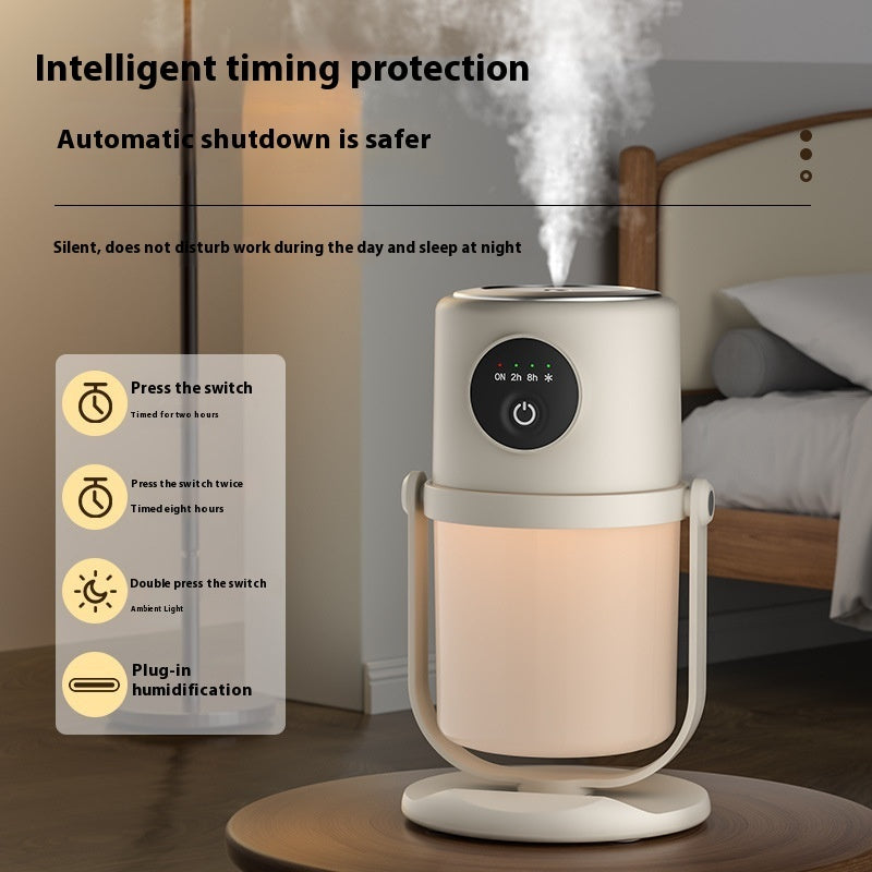 Humidificador de luz nocturna silencioso USB atomizador de gran capacidad para hogar inteligente