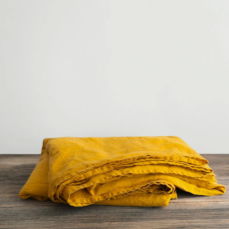 Ins Style Nordic Pure Linen Bed Sheet