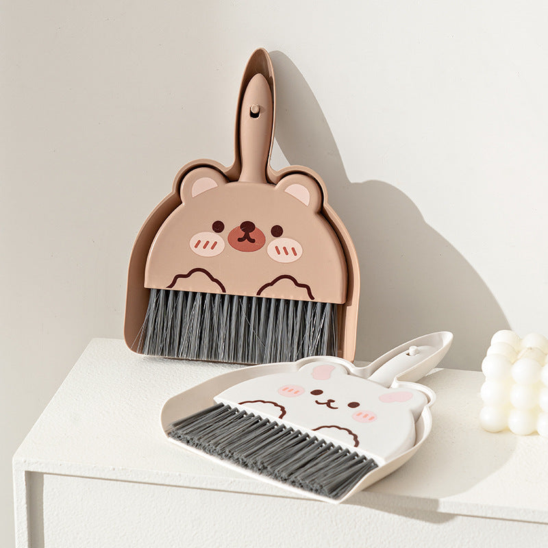 Cartoon Broom Dustpan Suit Broom Desktop Cleaning Brush Mini Small Broom Combination Table Sweep