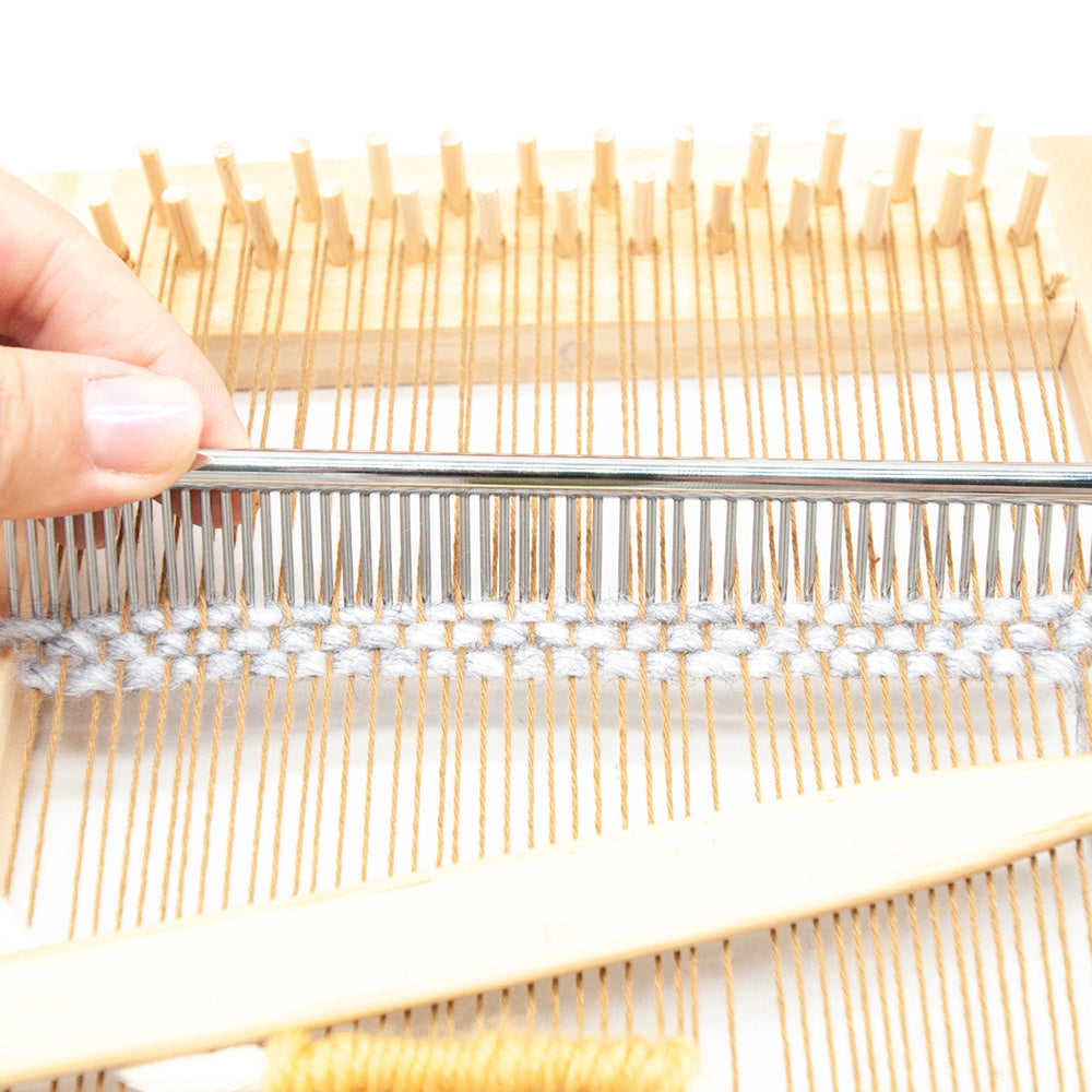 Outil de tissage DIY Peigne à rangées en acier inoxydable