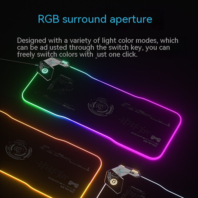 Alfombrilla de ratón con carga inalámbrica RGB