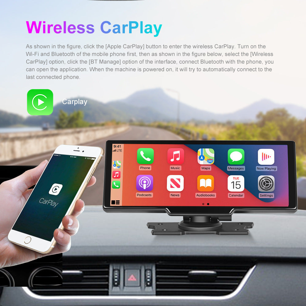 Lecteur intelligent avec vidéo bidirectionnelle Carplay sans fil