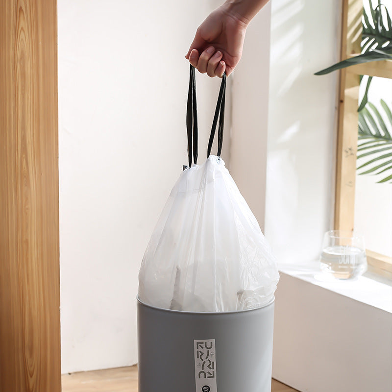 Sac en plastique épais et portable avec cordon de serrage pour le nettoyage de la cuisine