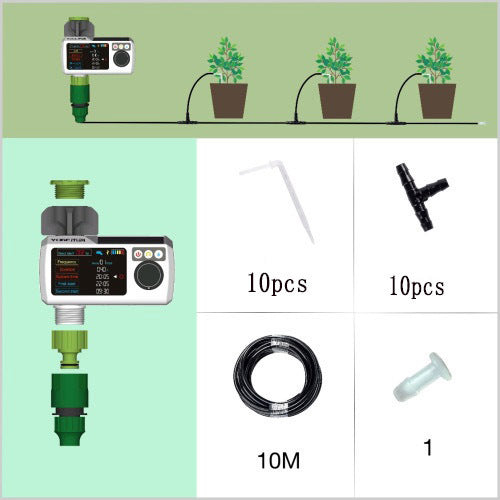 Dispositivo de riego automático para balcón y jardín, controlador de riego por goteo inteligente con sincronización