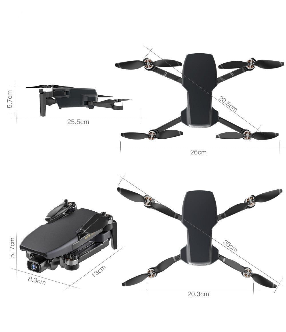 Drone aérien pliable à quatre axes 4K haute définition, avion télécommandé