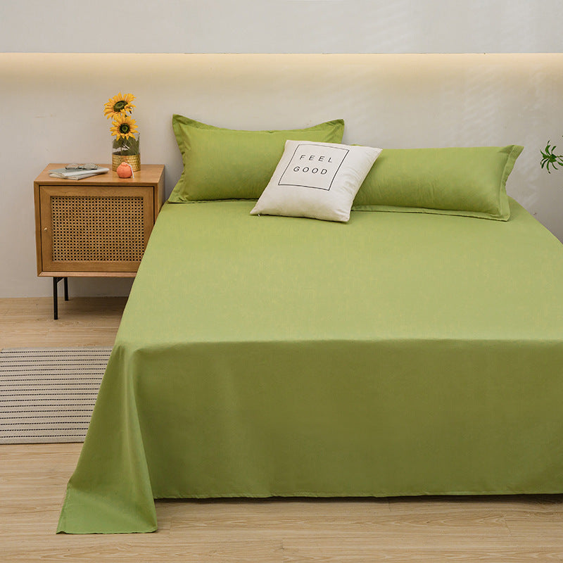 Pure Color Comfort Skin-friendly Cotton FabricAbsorption Breathable Sheets