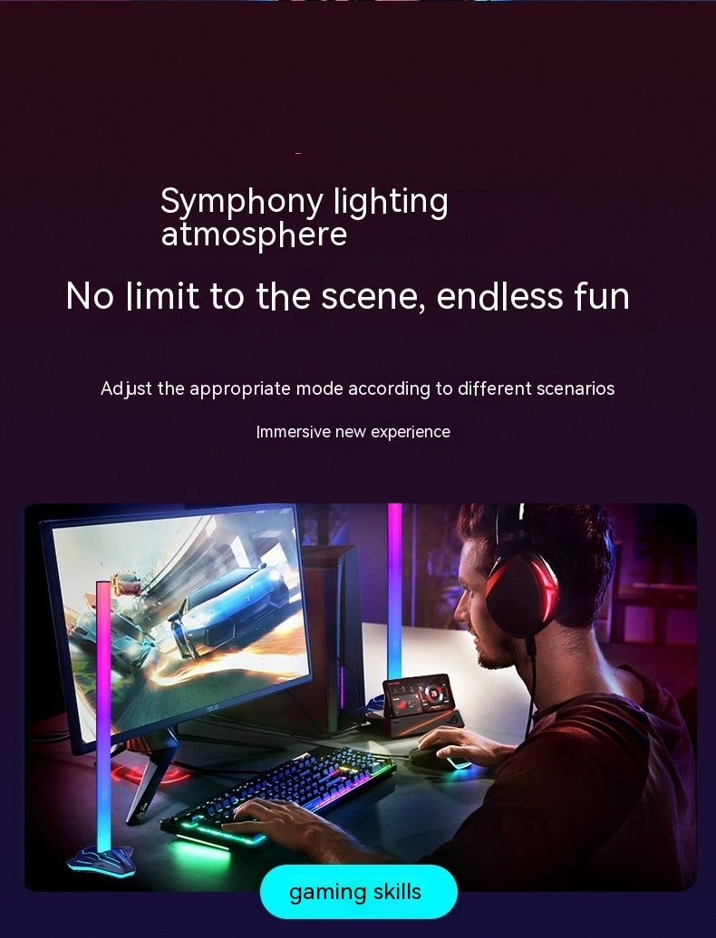 E-sports Room Decoration With Screen Synchronization Computer Desktop Ambience Light