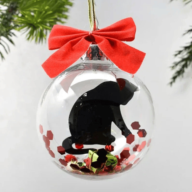 Christmas Tree Decoration Transparent Ball Hanging Decoration Scene Layout Hanging Decoration