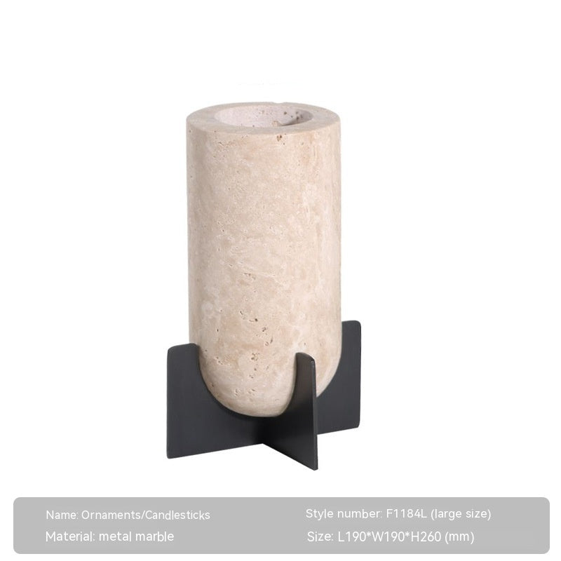 Fanxi Home Quiet Style Creative Marble Candlestick