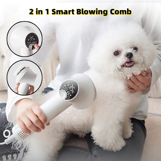 Sèche-cheveux intelligent pour animaux de compagnie, pour chien Golden Retriever, chat, toilettage, coiffure, coup et peigne, silencieux, sans danger, fournitures de nettoyage pour animaux de compagnie, produits pour animaux de compagnie