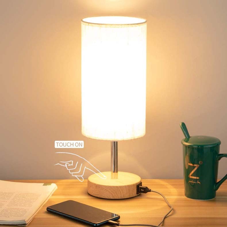 Bedside Touch Three-gear Dimmable Table Lamp