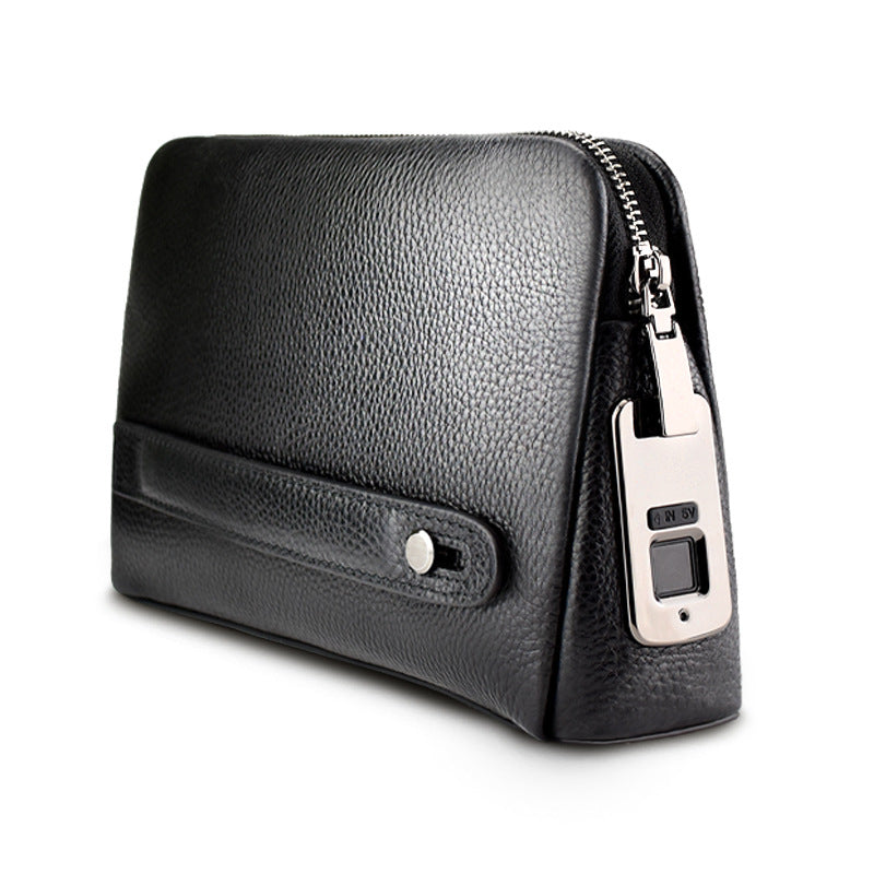 Fingerprint Lock Men's Clutch