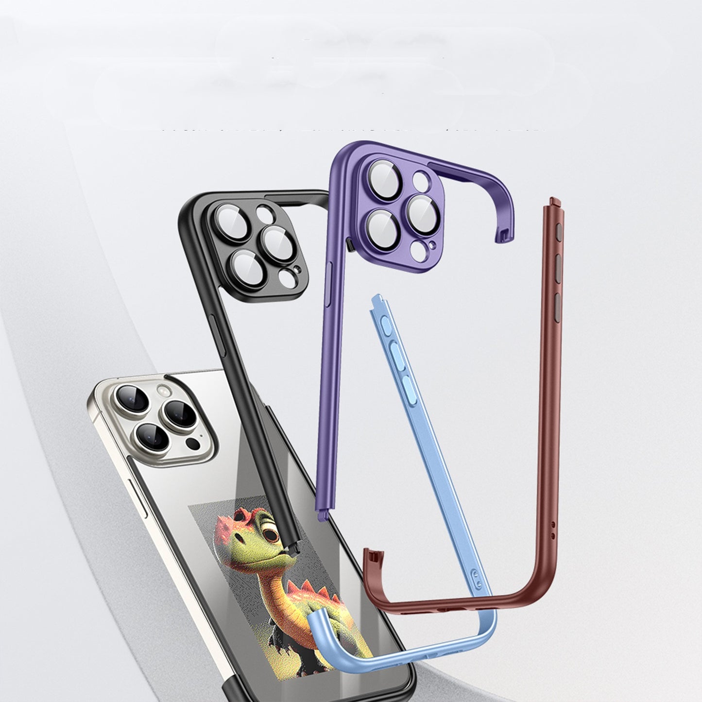 Ink Screen Border Projection Phone Case