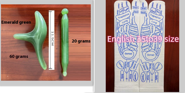 Calcetines de masaje para aliviar los pies cansados, masajeador de pies de acupresión, calcetines de reflexología, calcetín de punto de pie, herramienta de fisioterapia