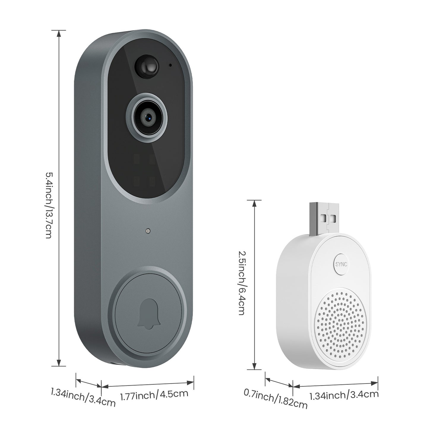 Cámara inalámbrica con timbre visual inteligente M50