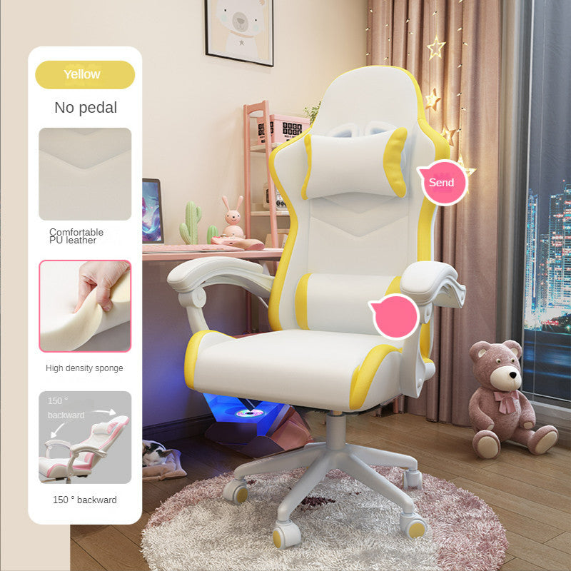 Chaise de jeu sédentaire confortable pour chambre de filles mignonnes