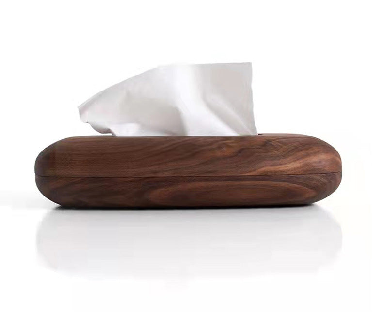 American Black Walnut Simple Rectangular Wooden Tissue Box