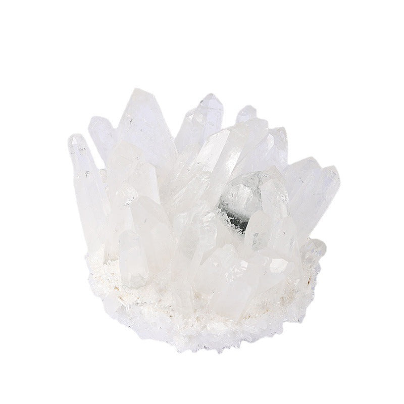 White Crystal Cluster Ornaments Home Office Home