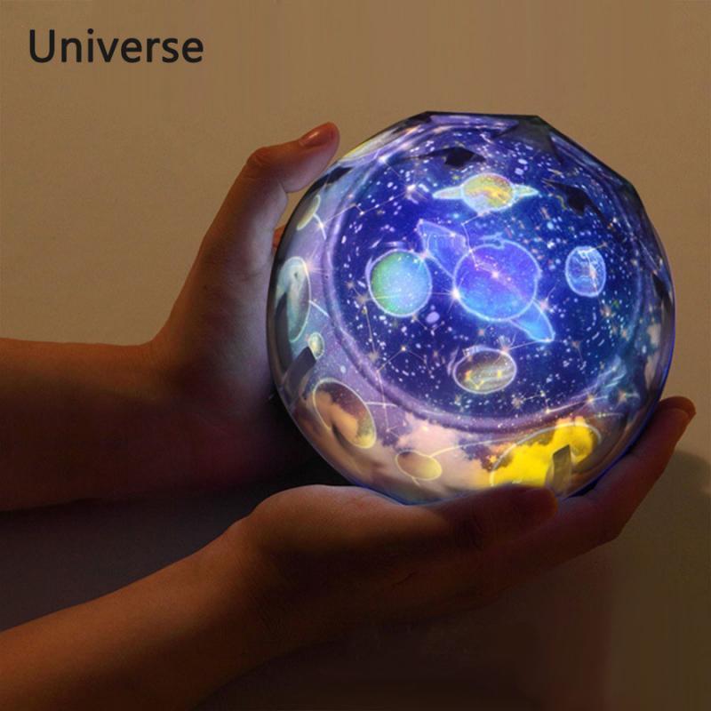 Ciel étoilé veilleuse planète projecteur magique terre univers lampe à LED coloré rotation clignotant étoile enfants bébé cadeau de noël